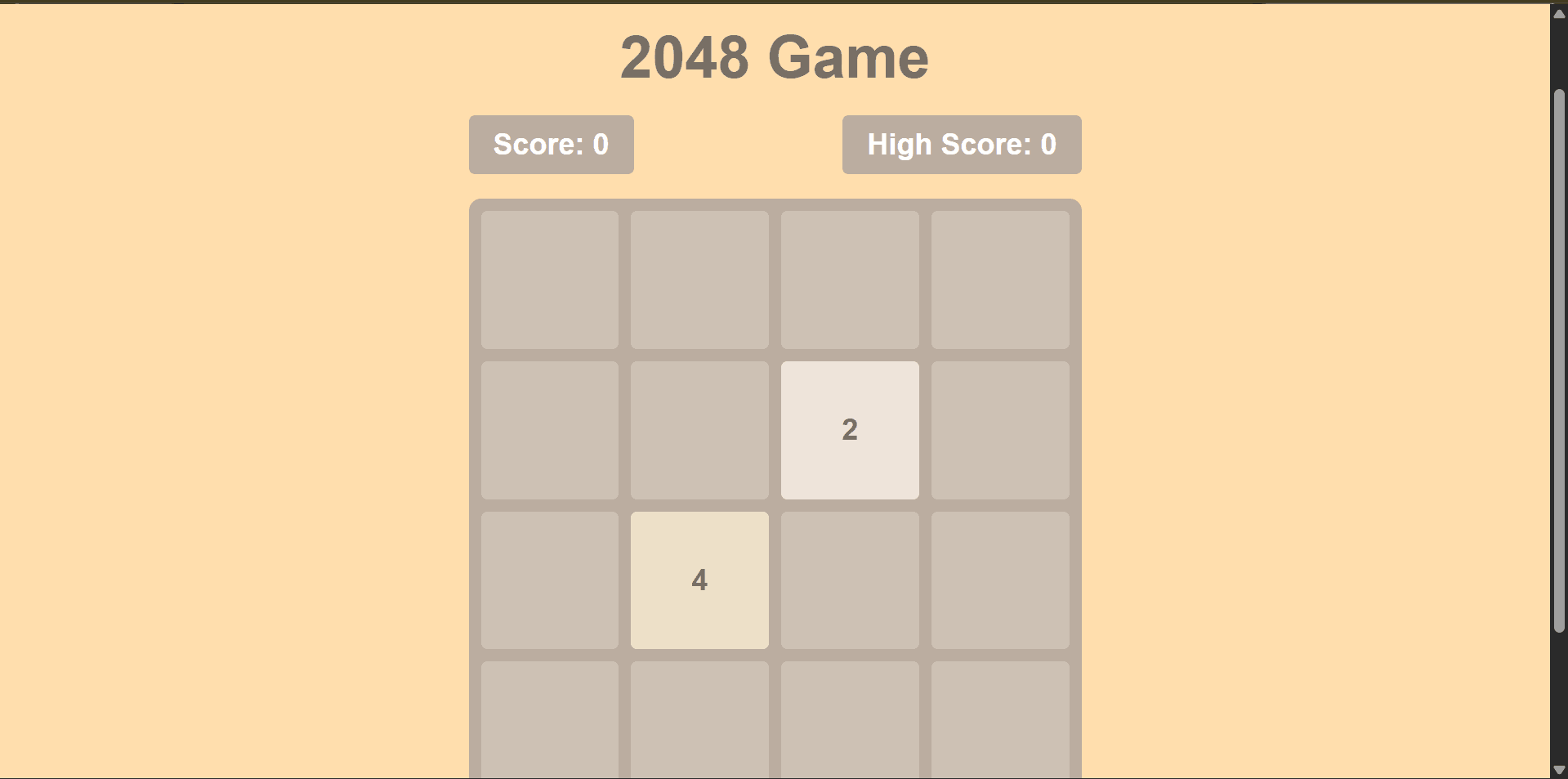 2048 Game